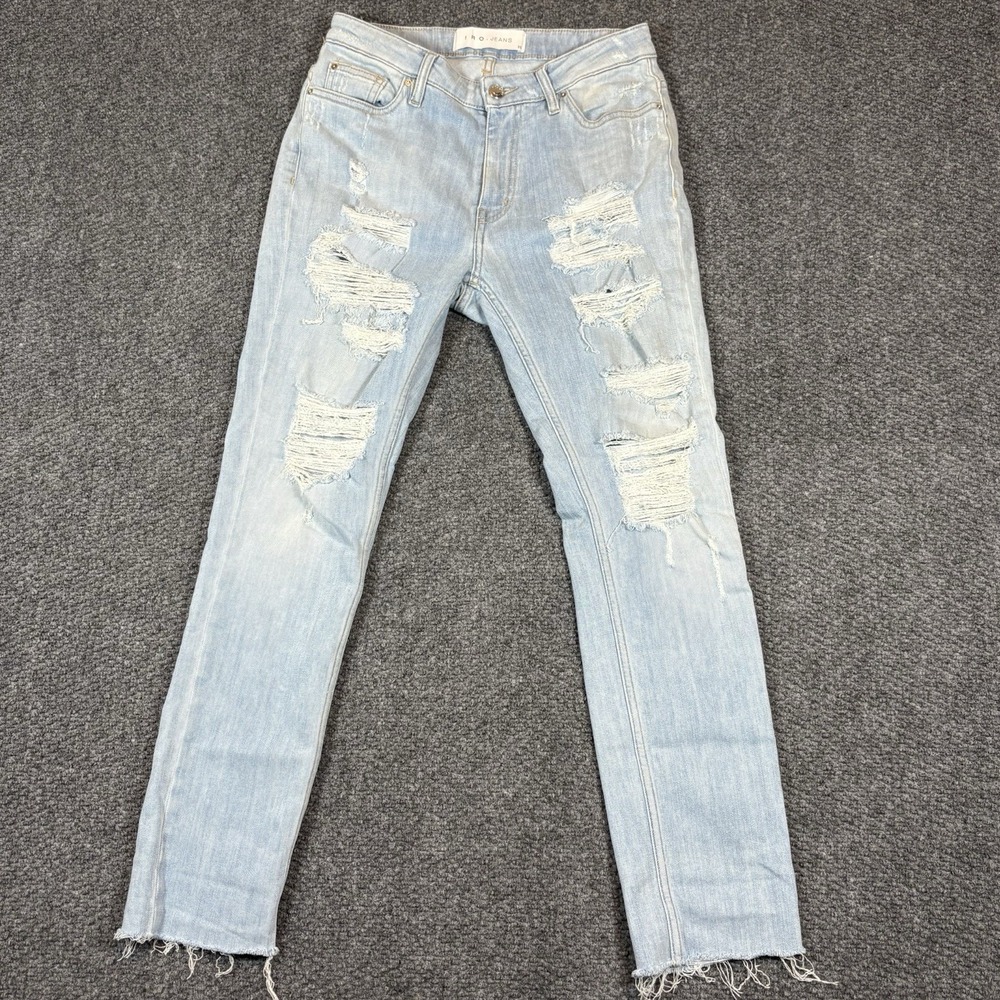 IRO Jeans Garcon Mandy Distressed Light Wash Women's 25 Mid Rise